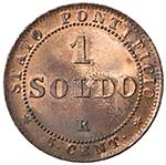 ROMA - PIO IX - SOLDO 1867 A. XXI PAG. 602 ... 