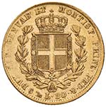  SAVOIA - CARLO ALBERTO - VENTI LIRE 1838 ... 