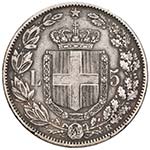  SAVOIA - UMBERTO I - CINQUE LIRE 1878 PAG. ... 