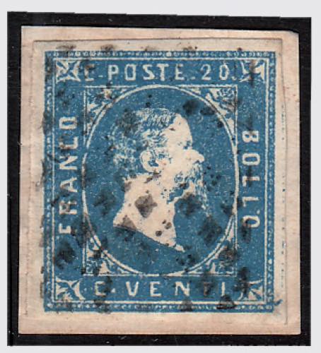 1851 -  20 cent.azzurro chiaro ... 