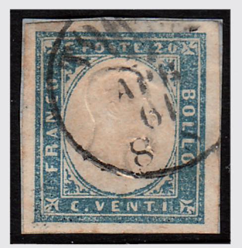 1861 -  20 c. cobalto grigiastro ... 
