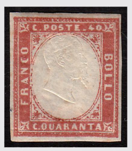 1859 -  40 cent. Vermiglio mattone ... 
