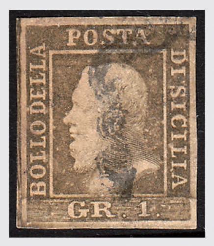 1859 -  1 gr. bruno olivastro I ... 