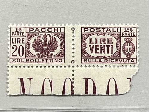 1946 -  Pacchi postali, 20 lire ... 