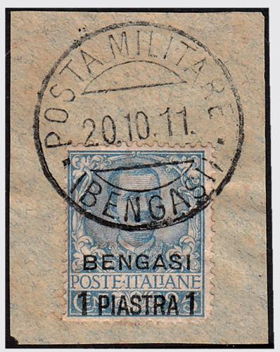 1901 -  BENGASI, 1 pi. Su 25 c. ... 