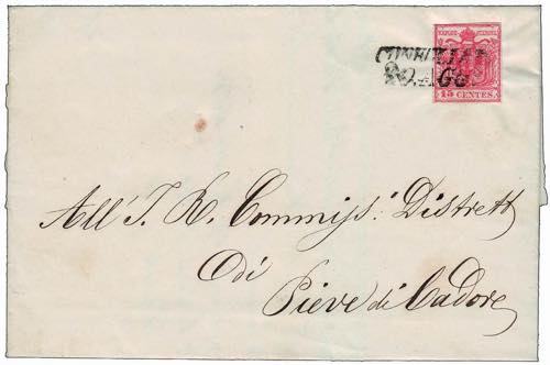 1854 -  15 c. rosso III tipo (6) ... 