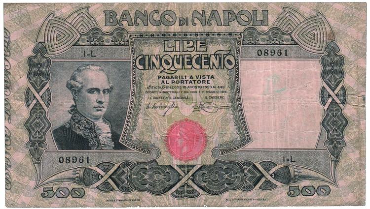 BANCO DI NAPOLI - 500 Lire - ... 