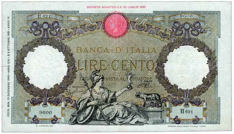 REGNO - 100 Lire - Italia ... 