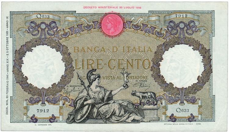 REGNO - 100 Lire - Italia ... 