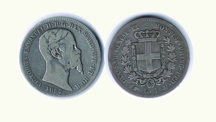 VITTORIO EMANUELE II - Lira 1857 ... 