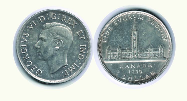 CANADA -  Dollaro 1939 - Visita ... 