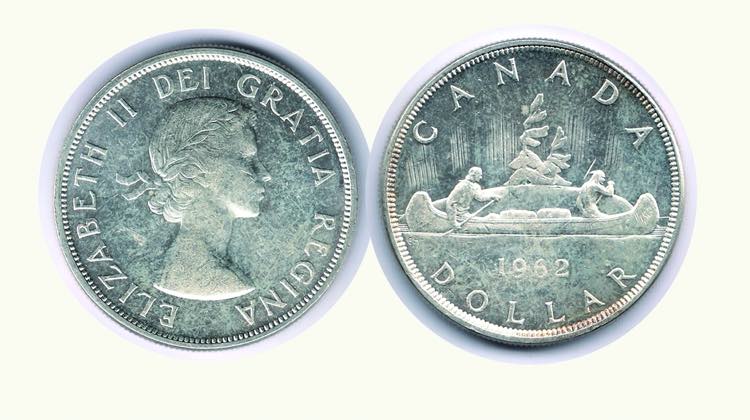 CANADA -  Dollaro 1962 - Canoa.   ... 