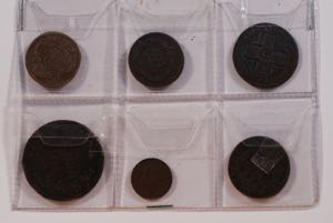 LOTTO di 5 monete (4 italiane ed 1 svizzera) ... 