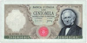 REPUBBLICA ITALIANA - 100.000 Lire Manzoni - ... 