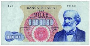 REPUBBLICA ITALIANA - 1.000 Lire Verdi - ... 