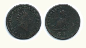 PALERMO - Ferdinando III - 5 Gr. 1815.  Ae - ... 