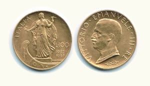 VITTORIO EMANUELE III - - 100 Lire 1933 - ... 