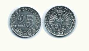 VITTORIO EMANUELE III - 25 Cent. 1903.  Ni - ... 