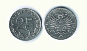 VITTORIO EMANUELE III - 25 Cent. 1903.  Ni - ... 