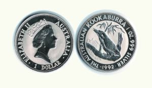 AUSTRALIA - Dollaro Kookaburra 1992.  AR - ... 