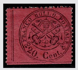 1868 -  20 c.rosso bruno (27) posizione di ... 