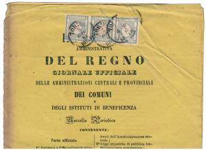 1861 -  Francobolli per stampati, 2 c.nero ... 