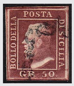1859 -  50 gr. lacca bruno (14), leggero ... 
