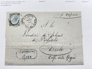 1865 -  20 su 15 c. I tipo (23) su lettera ... 