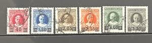 1934-37 -  Provvisoria, 6 valori cpl. ... 