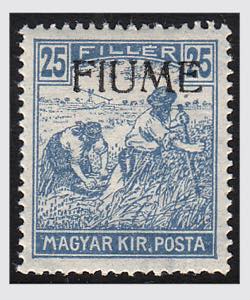 1918 -  FIUME, Mietitore, 25 f. con ... 