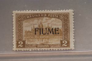 1918 -  FIUME, Veduta 2 k. soprastampa a ... 