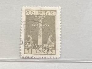 1923 -  FIUME, Soggetti vari, 3 lire grigio ... 