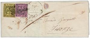 1856 -  FIVIZZANO, 2 lettere dirette a ... 