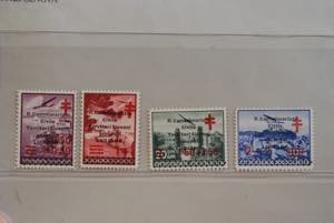 1941 -  LUBIANA, Croce Rossa, 4 valori cpl. ... 