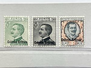1925 -  Soprastampati Colonia Eritrea 3 ... 