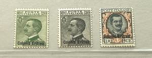 1925 -  Soprastampati, 3 valori cpl. ... 