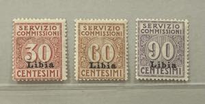 1915 -  Servizio commissioni, 3 valori cpl. ... 