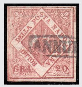 1858 -  CARTA SOTTILE, 20 grana rosa ... 