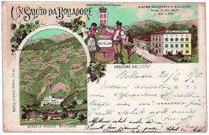 1897 -  BELLADORE, tipo Gruss, viaggiata.