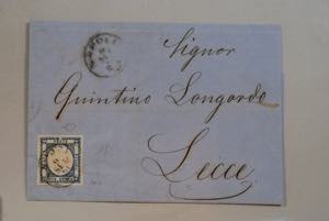 1861 -  2 grana azzurro ardesia (20c) lu ... 