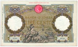 REGNO DITALIA - 100 Lire 5/10/1931 Roma ... 