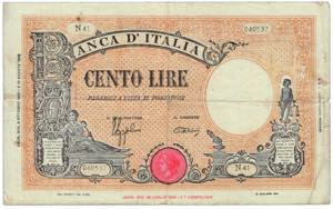 REGNO - 100 Lire giallo - Decreto 08/10/1943 ... 