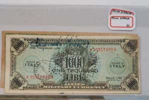 AM LIRE 1943 - 500 Lire (italiano) e 1000 ... 