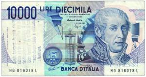 REPUBBLICA ITALIANA - 10.000 Lire Volta ... 