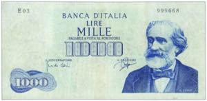 REPUBBLICA ITALIANA - 1000 Lire Verdi I ... 