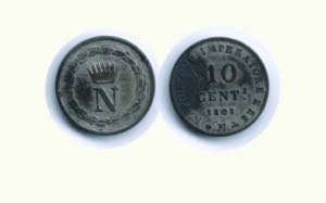 MILANO - Napoleone (1805-1814) - 10 Cent. ... 
