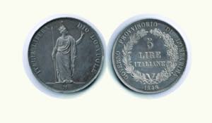 MILANO - Governo provvisorio 1848 - 5 Lire - ... 