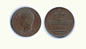 NAPOLI - Francesco II - 2 Tornesi 1859.   - ... 