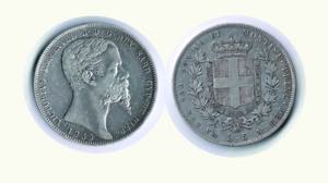 VITTORIO EMANUELE II - 5 Lire 1859 Genova - ... 