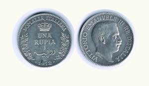 VITTORIO EMANUELE III - Rupia 1912 - Bella ... 